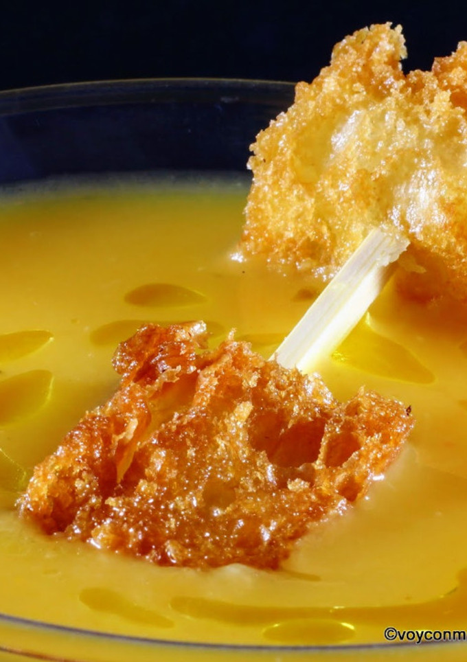 Una foto de Crema de calabaza