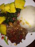 Ugali with beef stew#4 week challenge #authormarathon