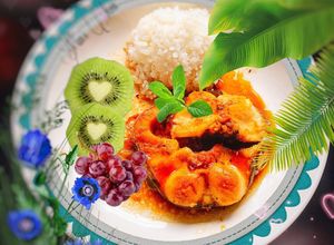 Hình của món Cá lóc kho gừng.