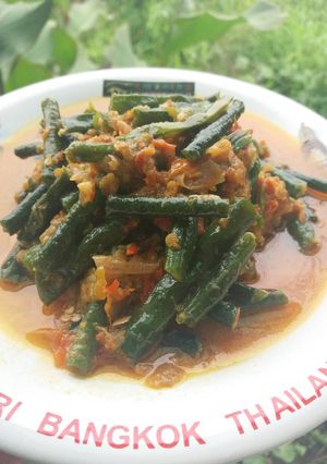 Foto resep Oseng kacang panjang balado santan