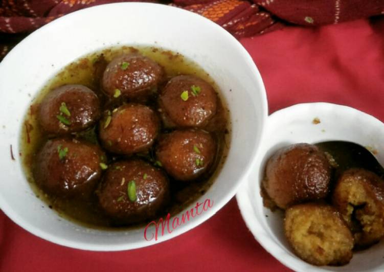 Recipe of Speedy Mawa Gulab Jamun from left over ghee residue