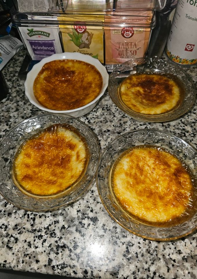 Una foto de Flanes sabor vainilla y naranja en airfryer