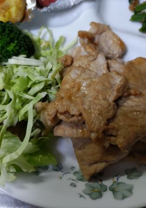 A picture of Our Ginger Pork.