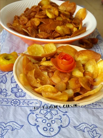 Simple Way Make Recipe Sweet Crunchy Chips that is Can Pamper Your Tongue, Appealing}