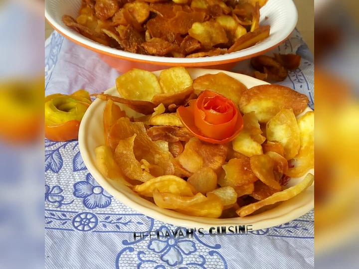 Simple Way Make Recipe Sweet Crunchy Chips that is Can Pamper Your Tongue, Appealing}