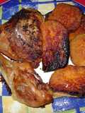 Pollo al horno con batatas chancheras