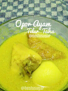 Foto resep Opor Ayam, Telur, Tahu