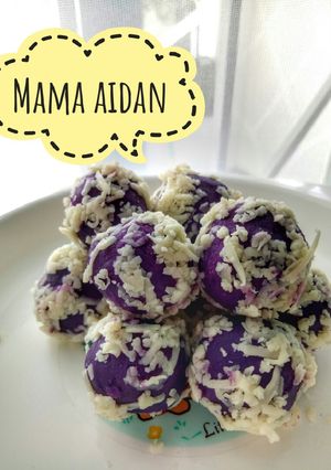 Foto resep [Recook] Bola-bola Ubi Ungu Keju (MPAsi 10m+)