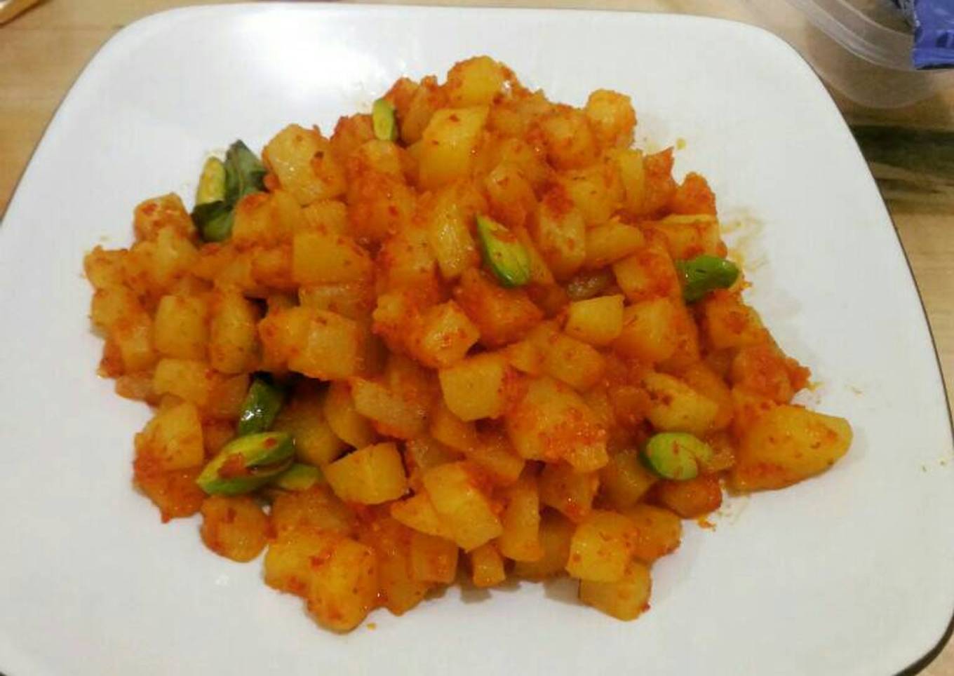Kentang petai balado simple enakk