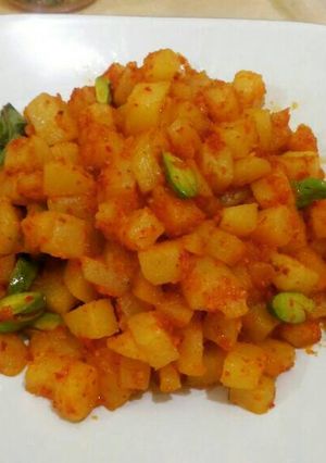 Foto resep Kentang petai balado simple enakk