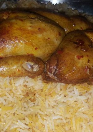 صورة لوصفة مندي الدجاج في الفرن طريقه امونه