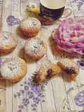 Muffin con cuore di cioccolato e pere