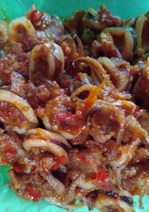 Foto resep Cumi basah balado