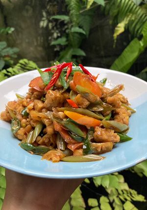 Foto resep Tumis Tempe Buncis Wortel (Pedas Manis)