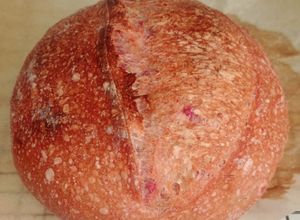Foto resep Rye Purple Sweet Potato Sourdough Bread (Oven Tangkring)