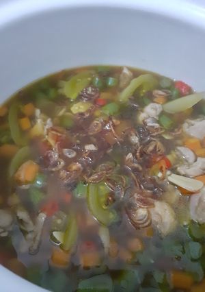 Foto resep Asem asem buncis wortel ayam
