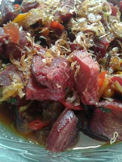 Foto resep Tumis Daging Asap Pedas