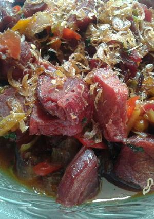 Foto resep Tumis Daging Asap Pedas