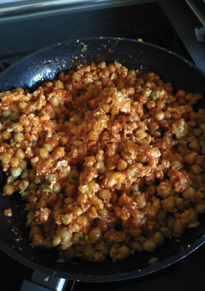 Una foto de Garbanzos fritos a mí manera