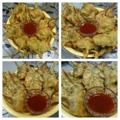 A picture of Palak ke pakode.