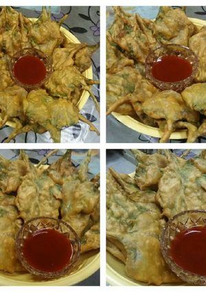 A picture of Palak ke pakode.