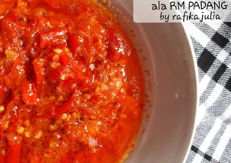 Resep Sambal Lado Merah ala RM Padang oleh Piko Cookpad