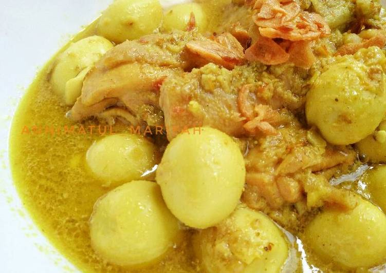 Kare Ayam Telur Puyuh (super simpel)
