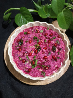 A picture of Beet Koshimbir.