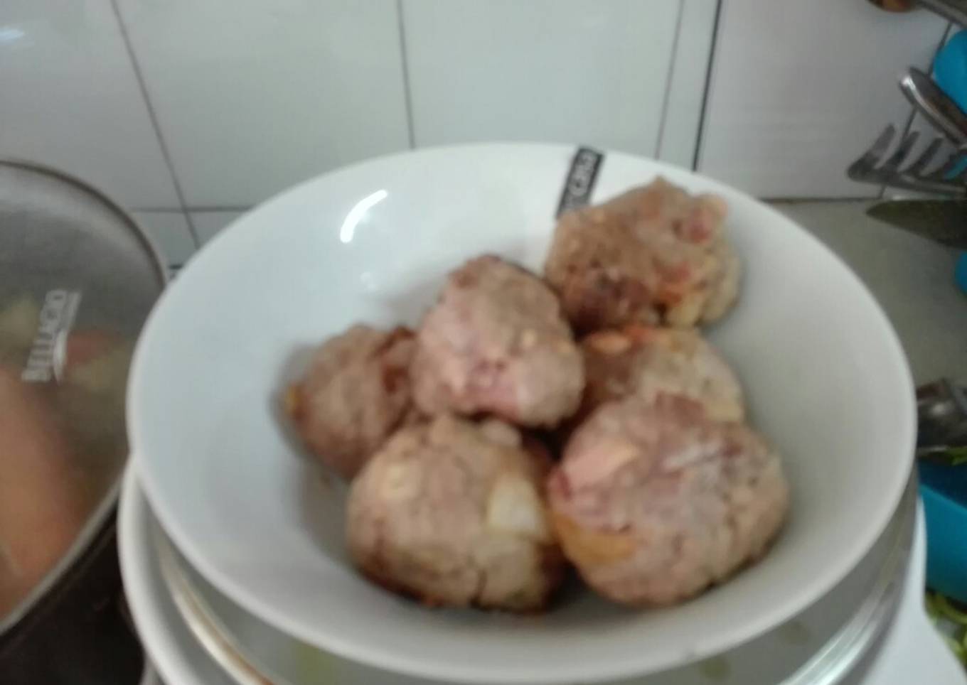 Albóndigas en salsa de queso