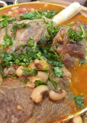 صورة لوصفة لوبيه باللحمه