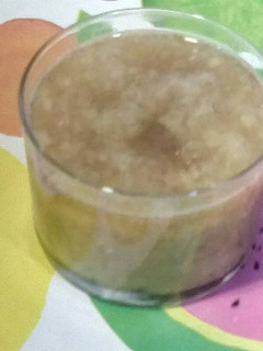 Una foto de Puré de manzana a la canela con higos secos