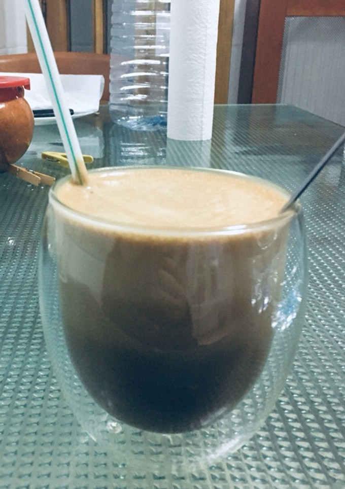 Una foto de Batido/frappé fit para el buen tiempo y la línea