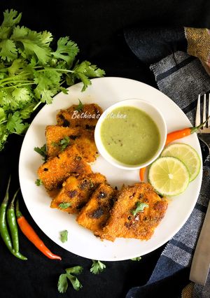 A picture of Suranache Kaap (Elephant Foot Yam - Maharashtrian style).