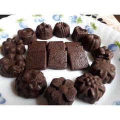 Homemade chocolate A picture of Homemade chocolate.