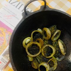 Halka Pulka Bharwa Karela (Stuffed bitter gourd) A picture of Halka Pulka Bharwa Karela (Stuffed bitter gourd).