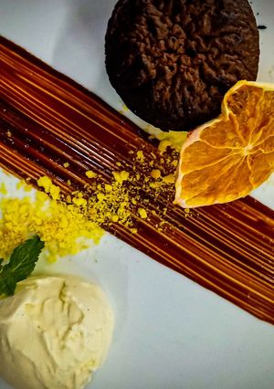 Hình của món Lava cake.