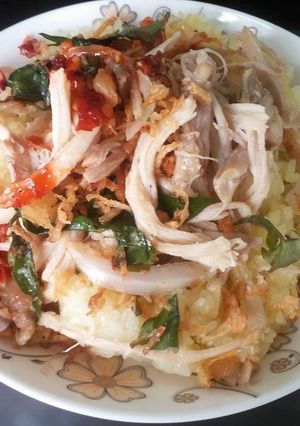 Hình của món Xôi gà.