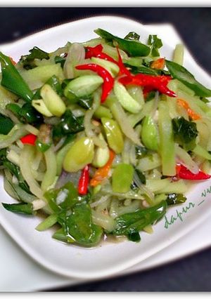 Foto resep Tumis LABU SIAM daun melinjo