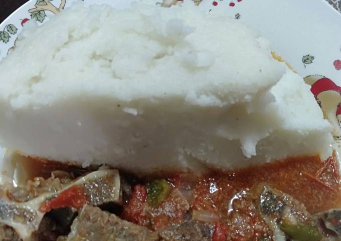 Step-by-Step Guide to Prepare Thomas Keller Ugali with meat stew