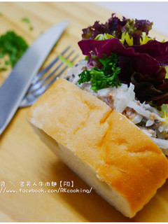 A picture of 【鮪魚沙拉三明治】在家攪拌鍋料理.