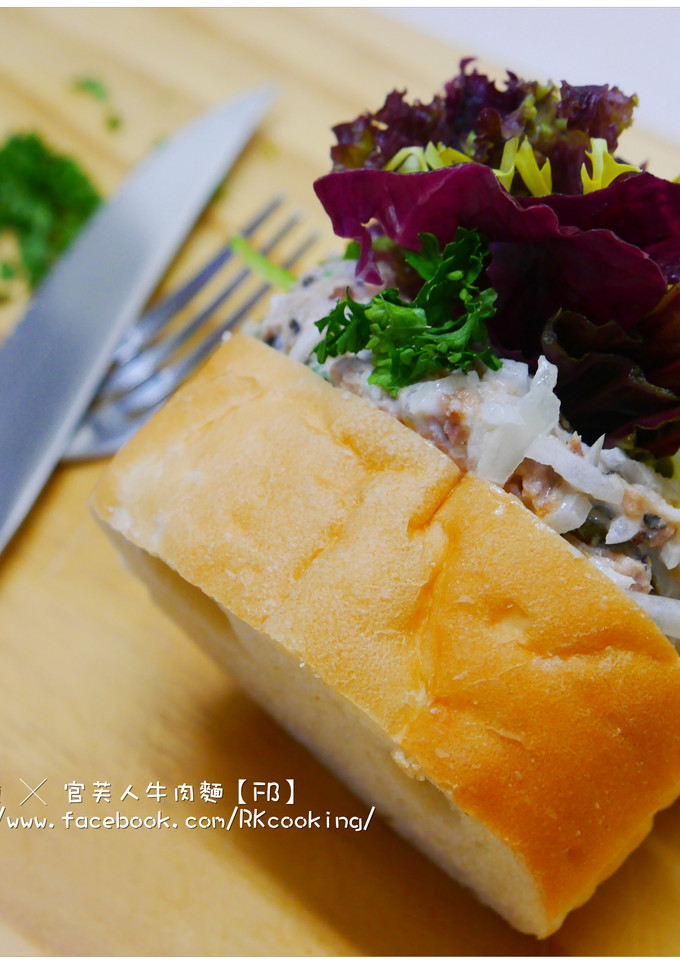 【鮪魚沙拉三明治】在家攪拌鍋料理 的食譜成品照片