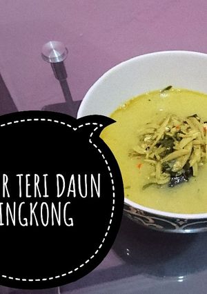 Foto resep Sayur teri daun singkong