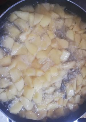 Una foto de Manzanas cocidas