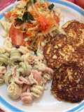 Tortitas de coliflor y pollo