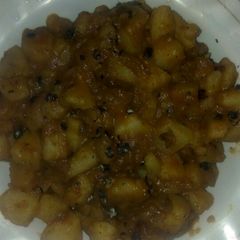 A picture of Aloo bhaji #indiandishcontest.