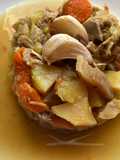 Ropa vieja del caldo de gallina, con especias Sabor Cookpad, en AirFryer