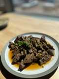Lebanese-style lamb liver with lemon juice