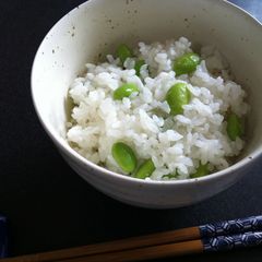 A picture of Edamame Rice.