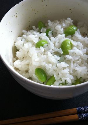 A picture of Edamame Rice.