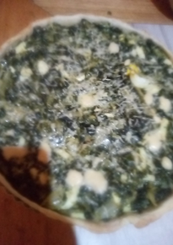 Una foto de Tarta de acelga y espinaca súper fácil